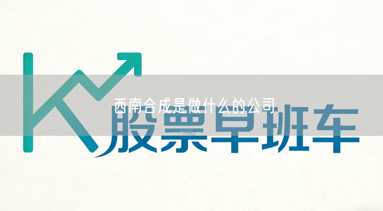 西南合成是做什么的公司