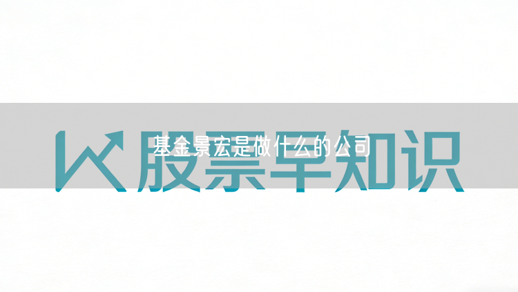 基金景宏是做什么的公司