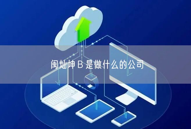 闽灿坤Ｂ是做什么的公司