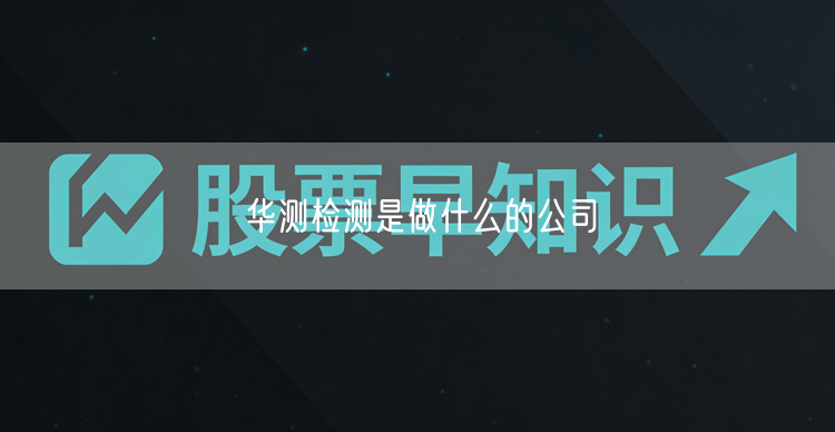 华测检测是做什么的公司