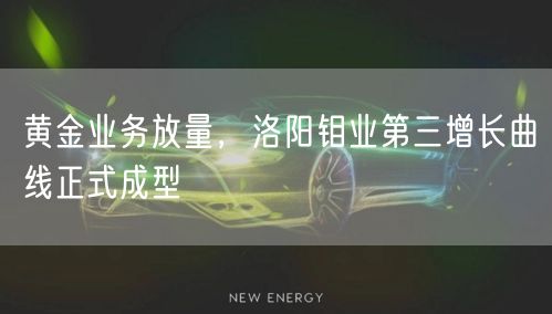 黄金业务放量，洛阳钼业第三增长曲线正式成型