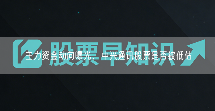 主力资金动向曝光，中兴通讯股票是否被低估