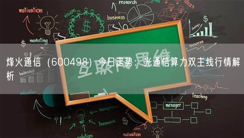 烽火通信（600498）今日走势：光通信算力双主线行情解析