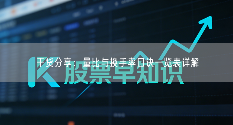 干货分享：量比与换手率口诀一览表详解