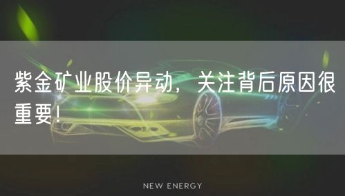 紫金矿业股价异动，关注背后原因很重要！